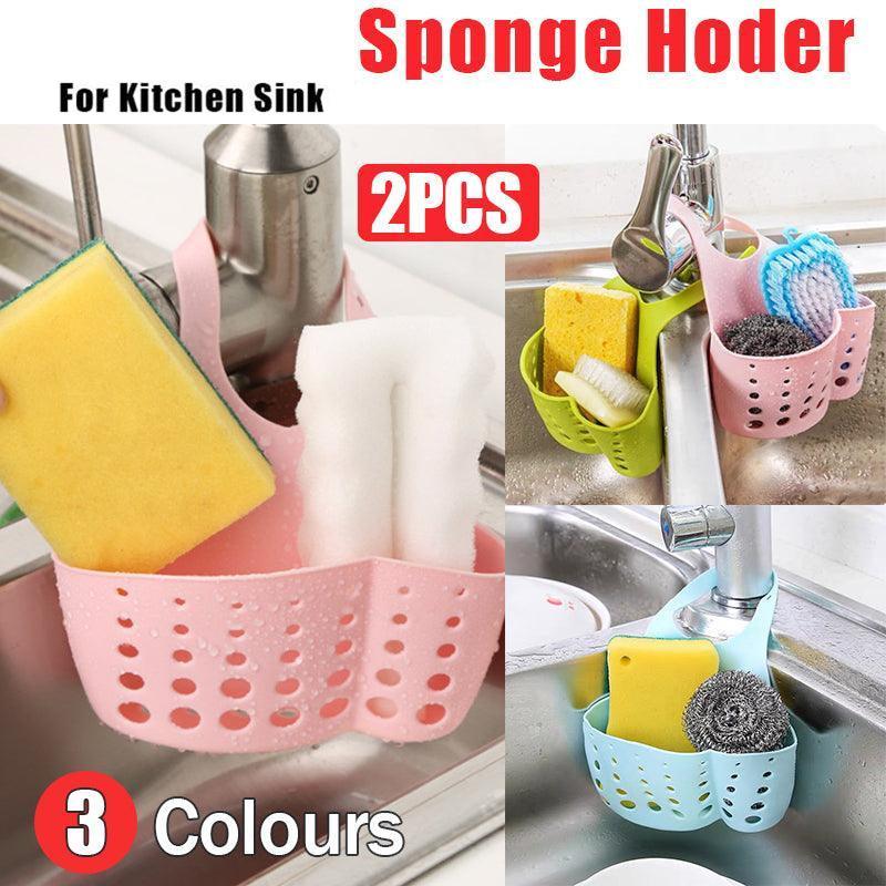 2 Pcs Hanging Sink Drain Basket Three Colours | StorageOZ