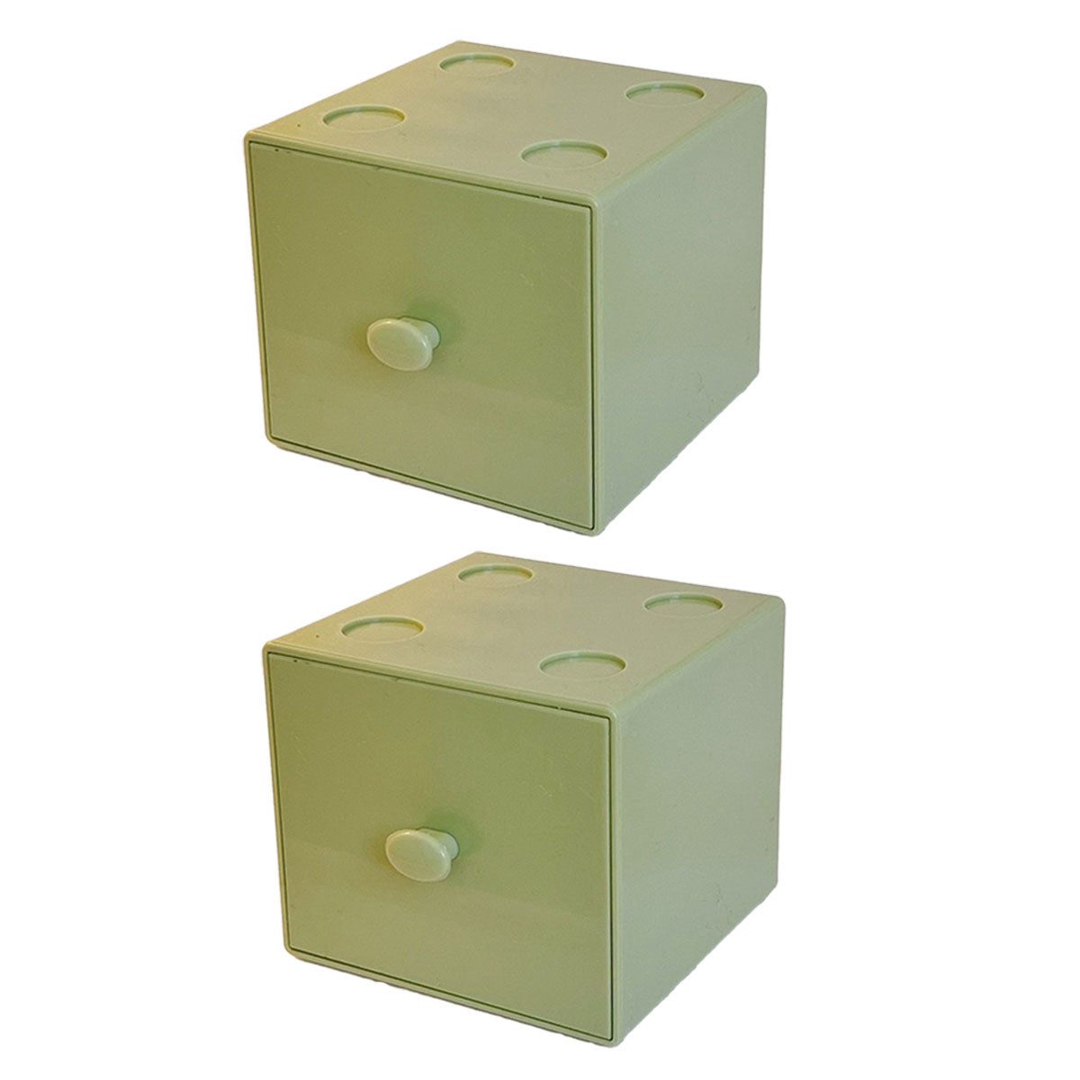 2 Pcs Stackable Mini Drawers Four Colours | StorageOZ