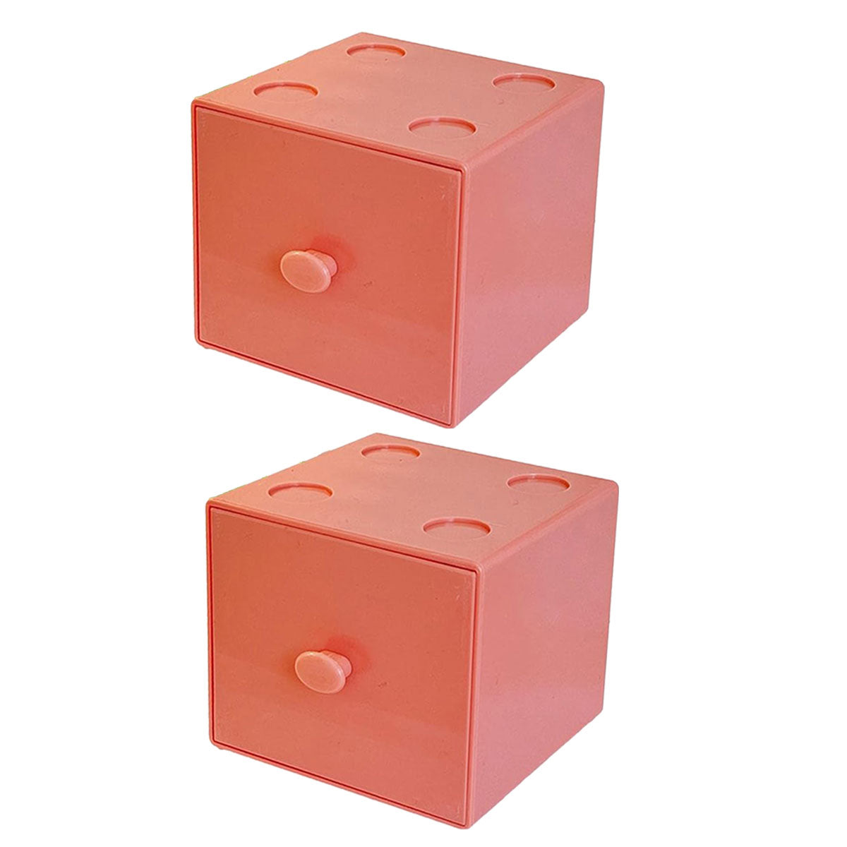 2 Pcs Stackable Mini Drawers Four Colours | StorageOZ