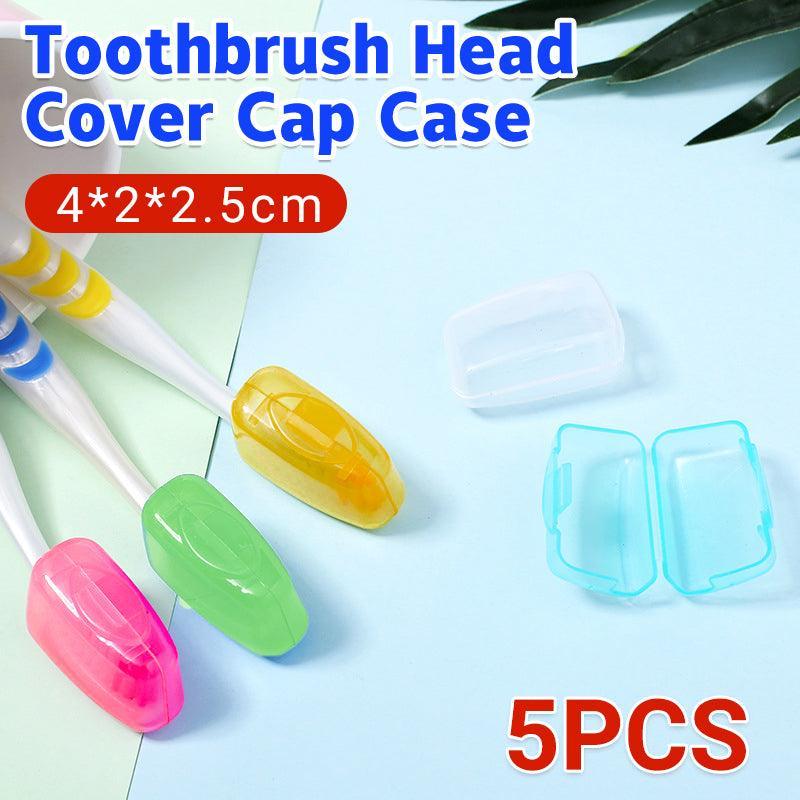 5 Pcs Toothbrush Head Covers Five Colours | StorageOZ
