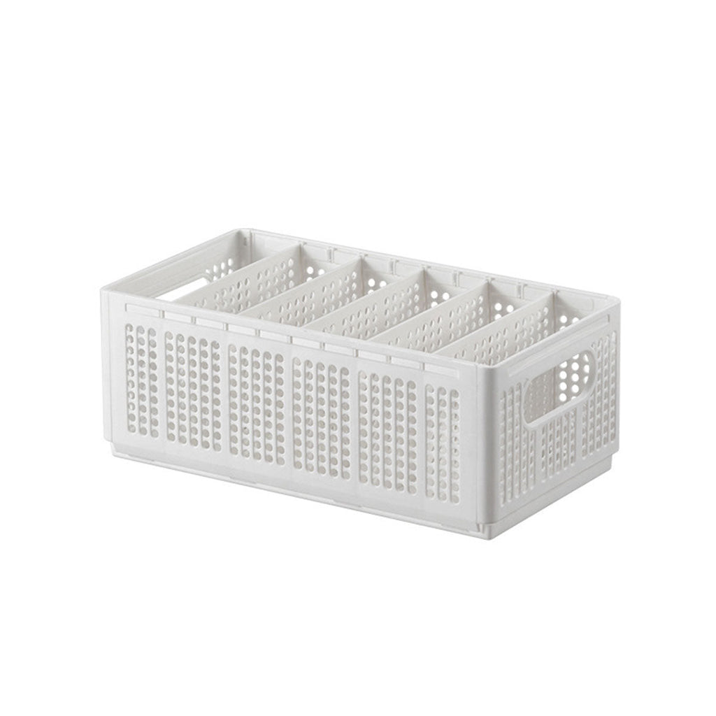 White Plastic Wardrobe Baskets Two Sizes | StorageOZ
