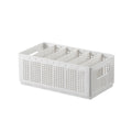 White Plastic Wardrobe Baskets Two Sizes | StorageOZ