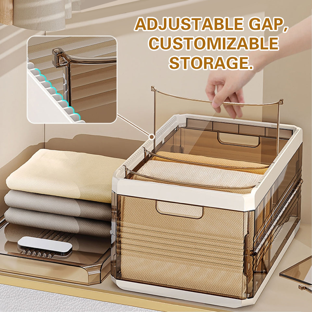 Layered Clothes Storage Box 7 or 9 Grids | StorageOZ