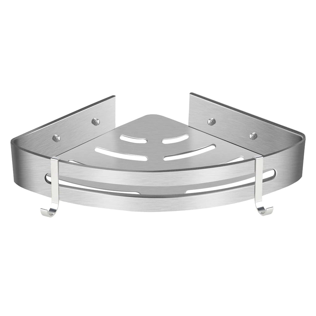 Stainless Corner Shower Shelf Two Variants | StorageOZ