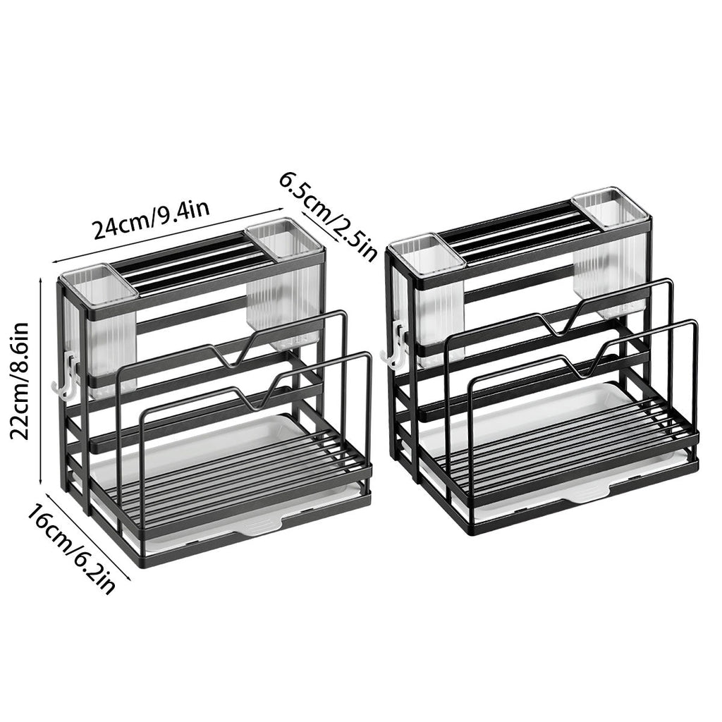 Carbon Steel Knife Rest Two Colours Rack | StorageOZ