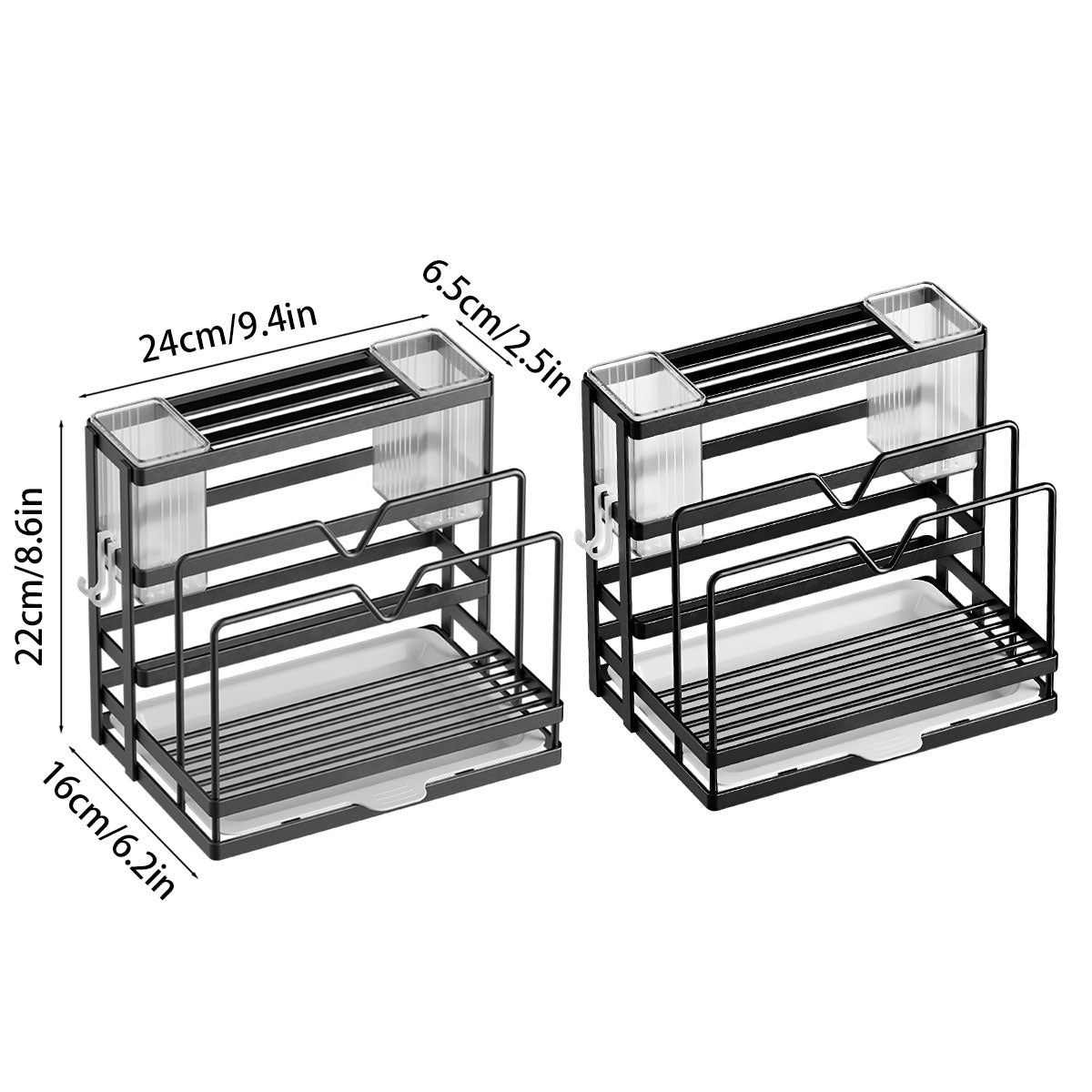 Carbon Steel Knife Rest Two Colours Rack | StorageOZ