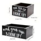 Pine Wood Cup Holder Square or Rectangle | StorageOZ