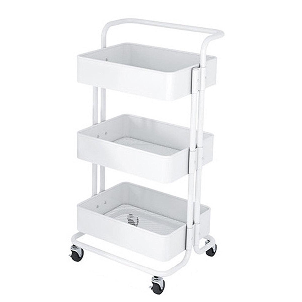 3 Tier Rolling Storage Trolley Three Colours | StorageOZ