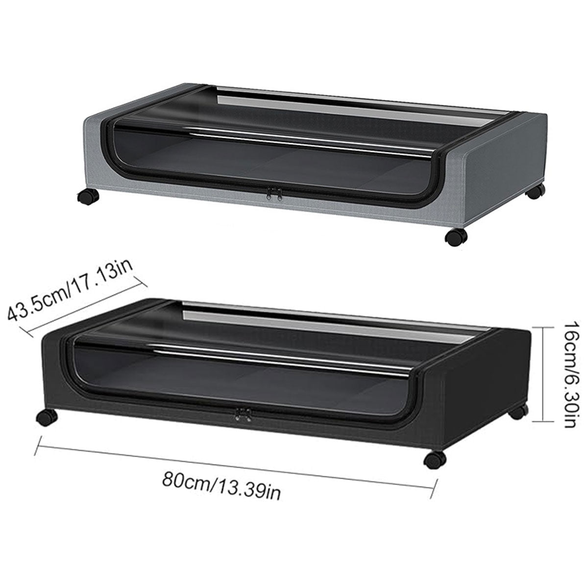 Under Bed Rolling Storage Box Two Colours | StorageOZ