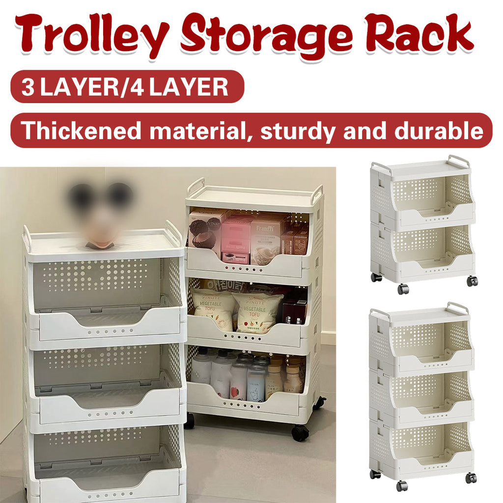3 Tier Storage Carts Two Colours Organiser | StorageOZ