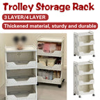 3 Tier Storage Carts Two Colours Organiser | StorageOZ