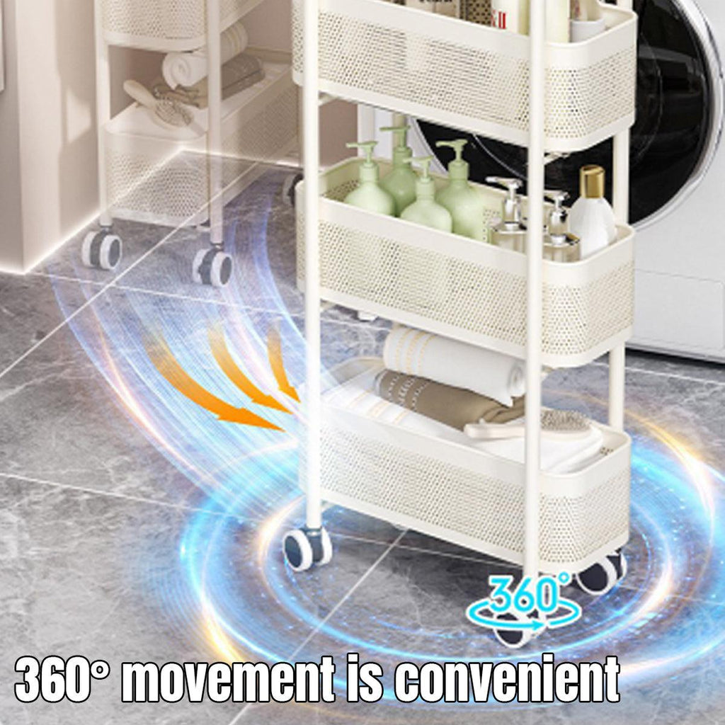 Pull Out Narrow Storage Cart Two Colours | StorageOZ