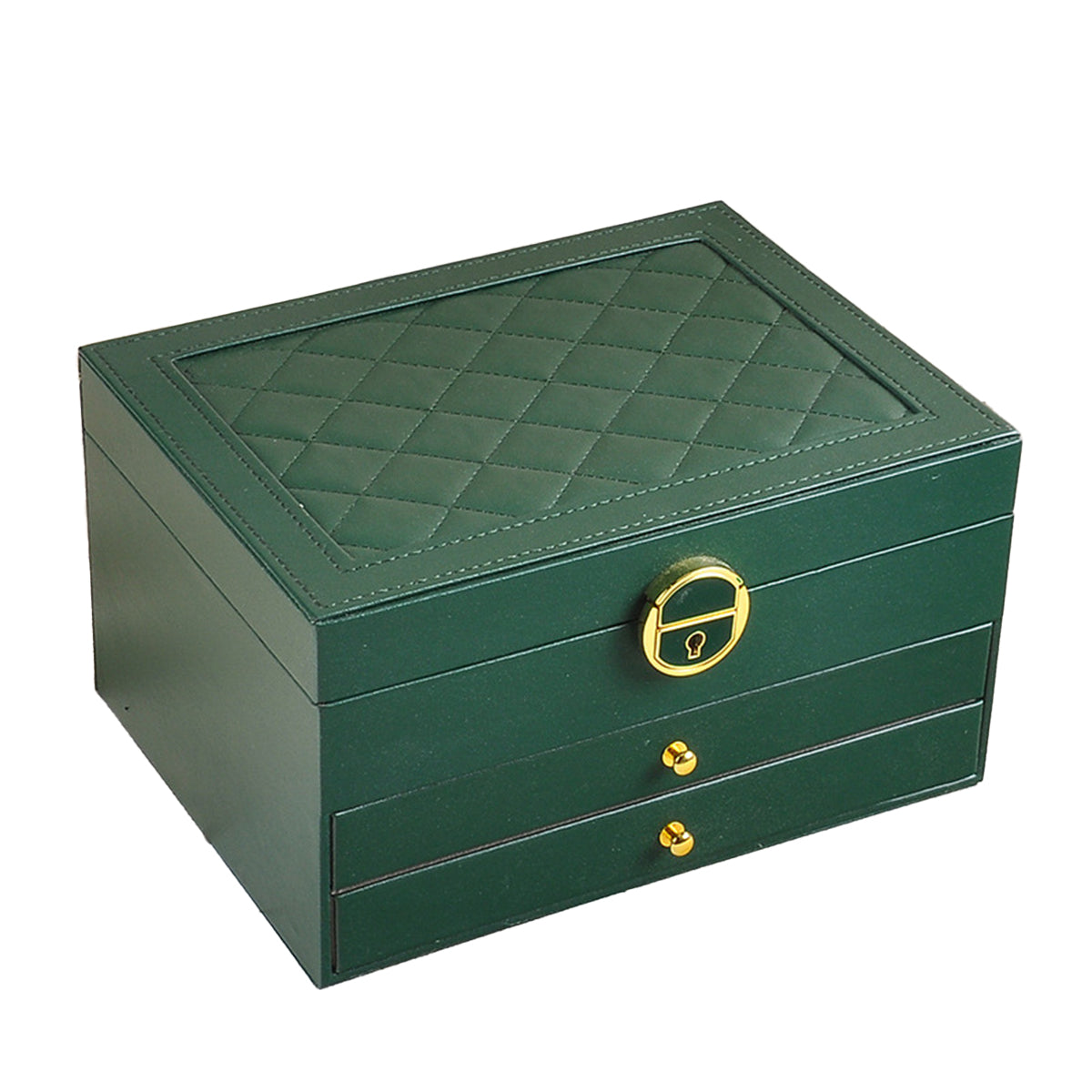 3 Layer Leather Jewellery Box Two Colours | StorageOZ