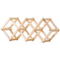 Foldable Pine Wine Rack 5 or 10 Bottles Set | StorageOZ