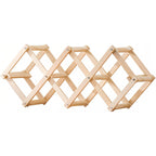 Foldable Pine Wine Rack 5 or 10 Bottles Set | StorageOZ