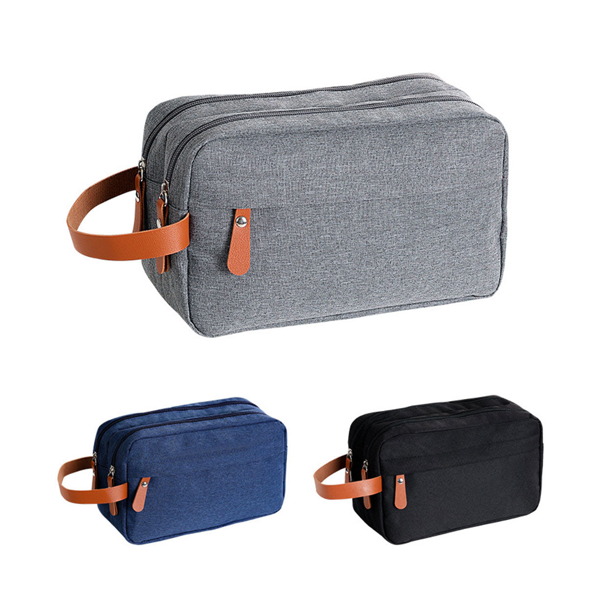 Toiletry Bag with Two Compartments Three Colours | StorageOZ