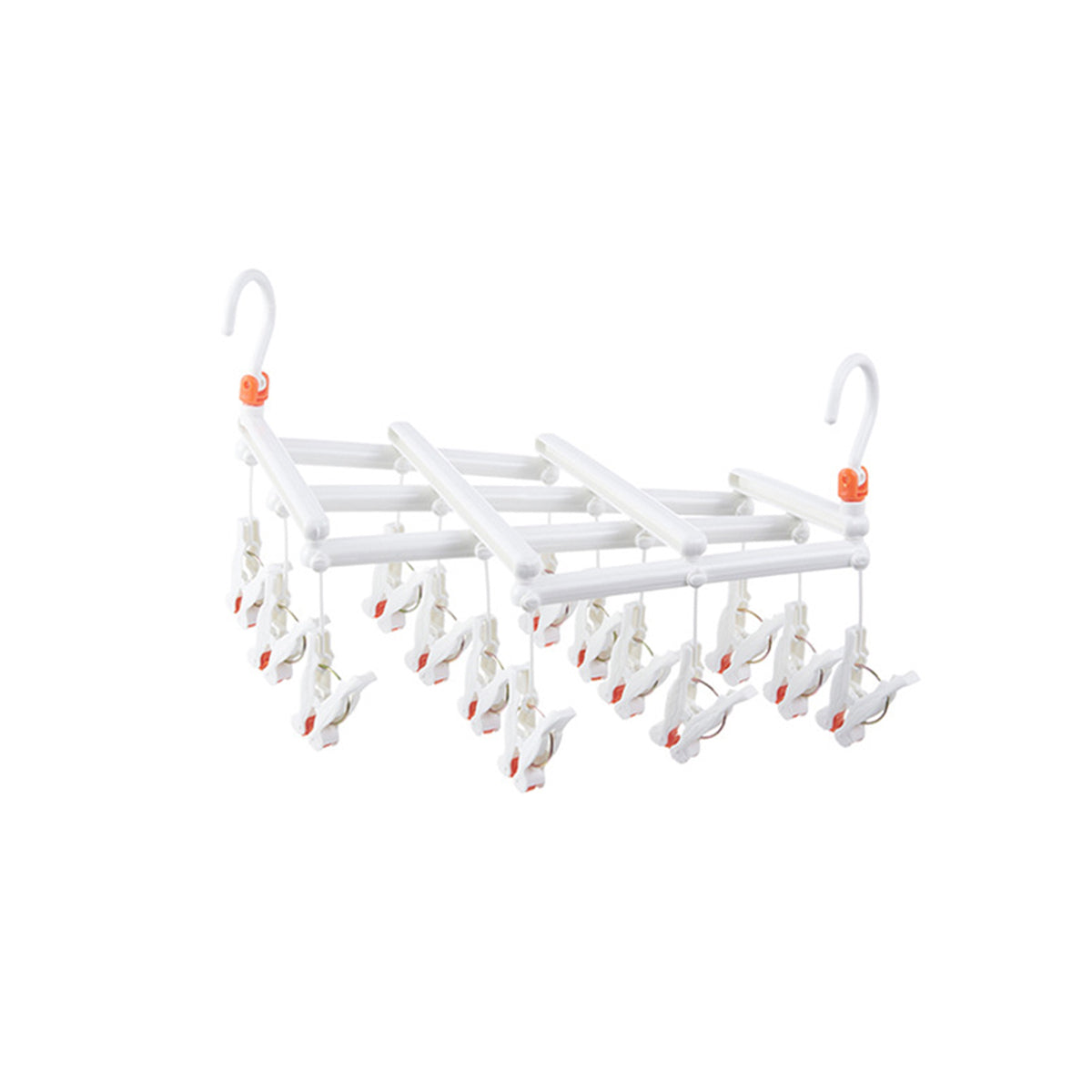14 Clip Folding Drying Rack in Three Colours | StorageOZ