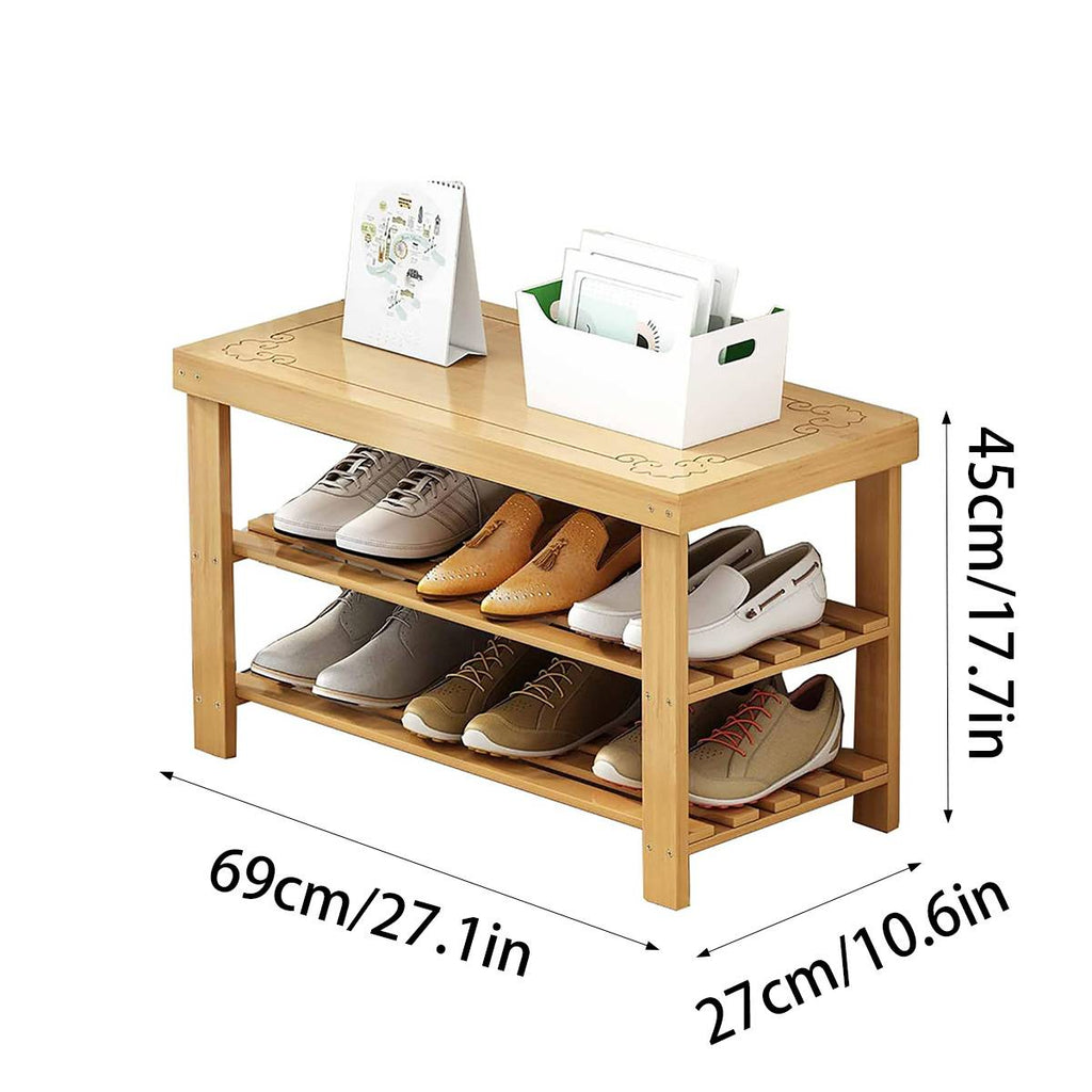 69cm Shoe Stool Entry Storage Organiser Set | StorageOZ