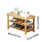 69cm Shoe Stool Entry Storage Organiser Set | StorageOZ