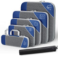 6 Pcs Compression Packing Cubes Three Colours | StorageOZ