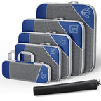 6 Pcs Compression Packing Cubes Three Colours | StorageOZ