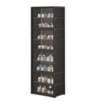 8 Tier Shoe Cabinet Two Depths Organiser | StorageOZ