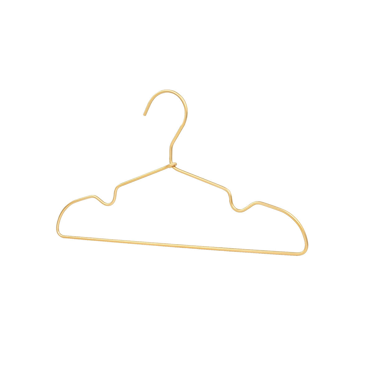 Gold Aluminum Small Clothes Hangers 30 Pack Compact
