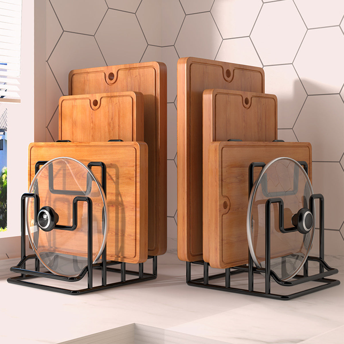 2 Pcs Board Lid Racks Two Colours Organiser | StorageOZ