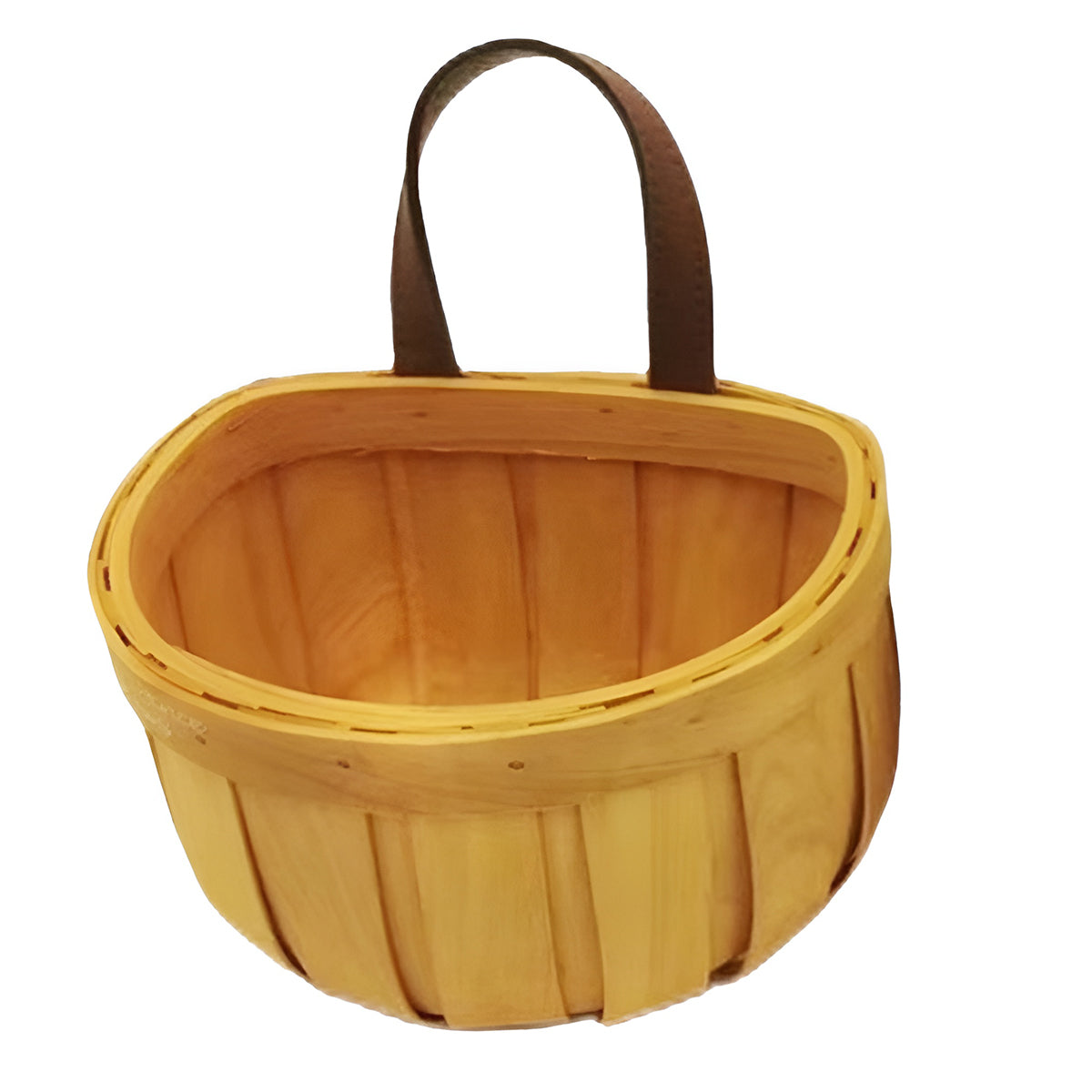 Yellow Woven Wall Basket in Two Sizes Set | StorageOZ