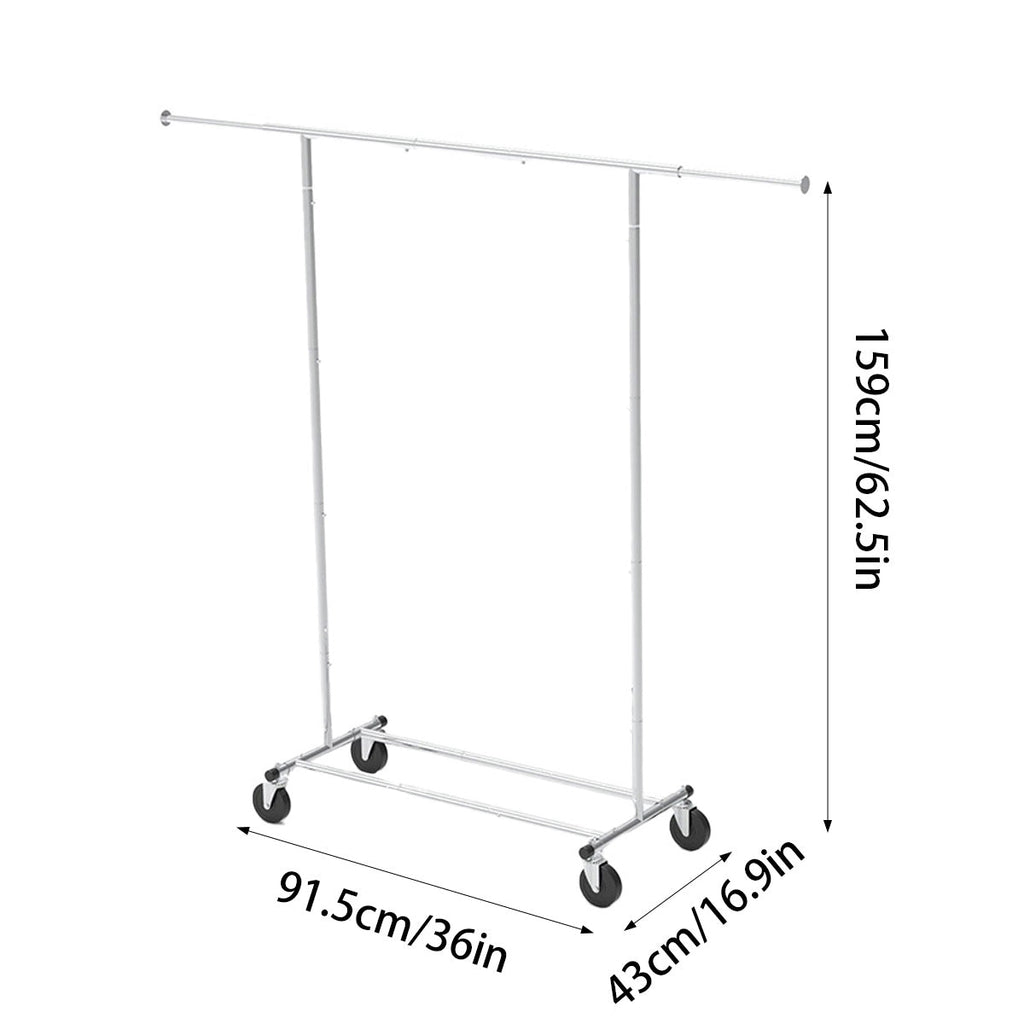Rolling Chrome Clothes Drying Rack Organiser | StorageOZ