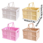 Foldable Plastic Storage Basket Four Colours | StorageOZ