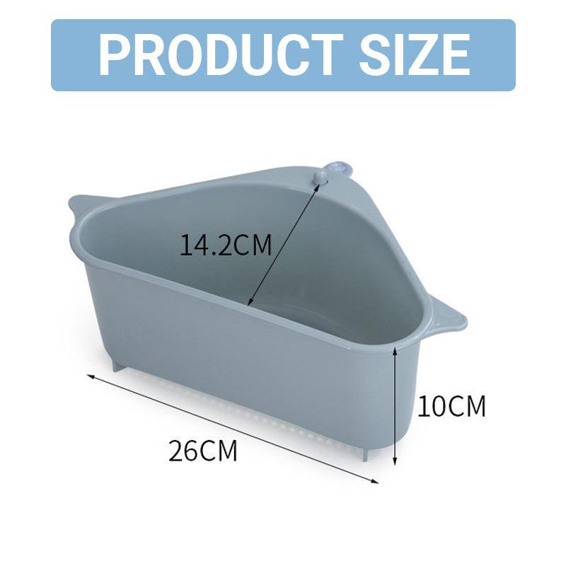 Triangle Sink Drain Basket with Suction Cup | StorageOZ