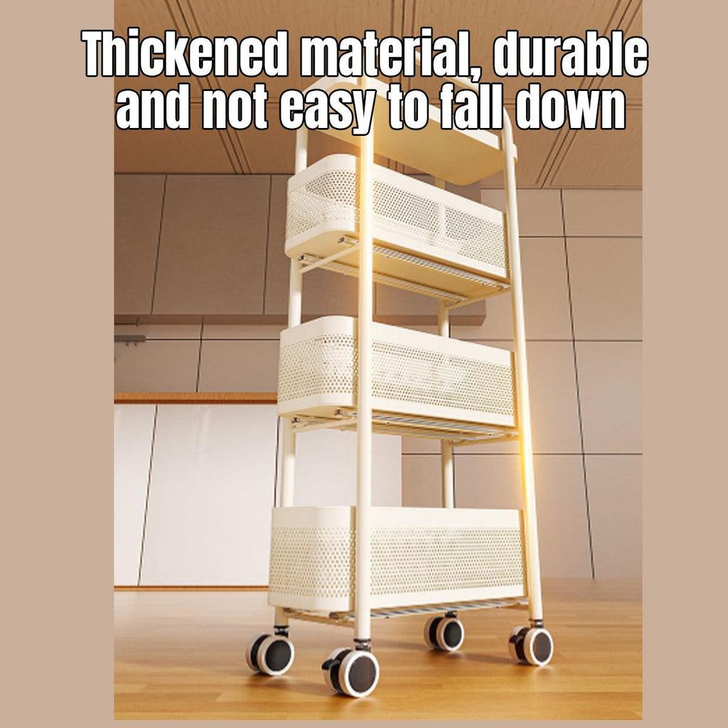 Pull Out Narrow Storage Cart Two Colours | StorageOZ