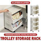 3 Tier Storage Carts Two Colours Organiser | StorageOZ