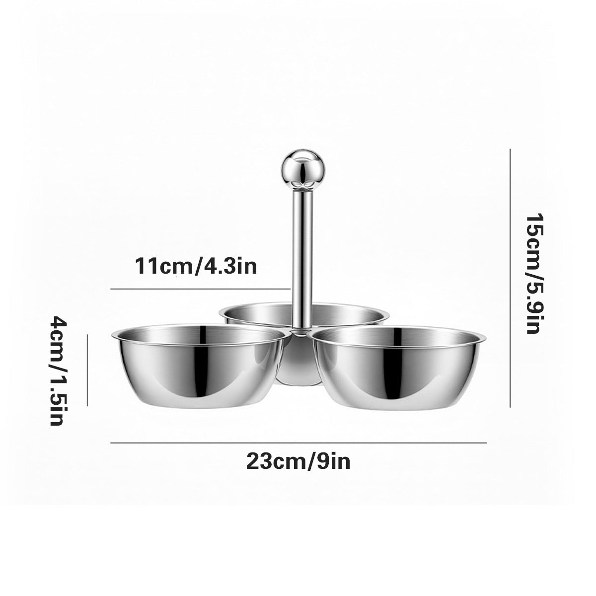 3 Bowl Snack Storage Rack Kitchen Organiser | StorageOZ