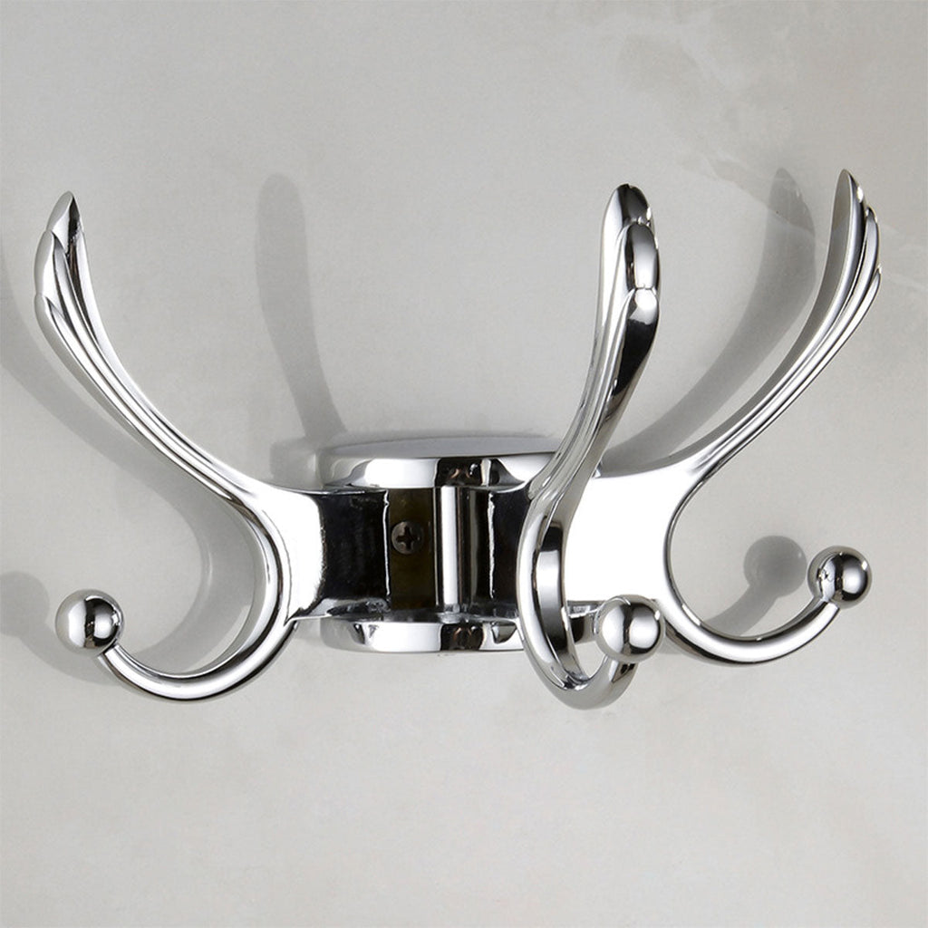 Folding Swivel Wall Hook Two Finishes Set | StorageOZ