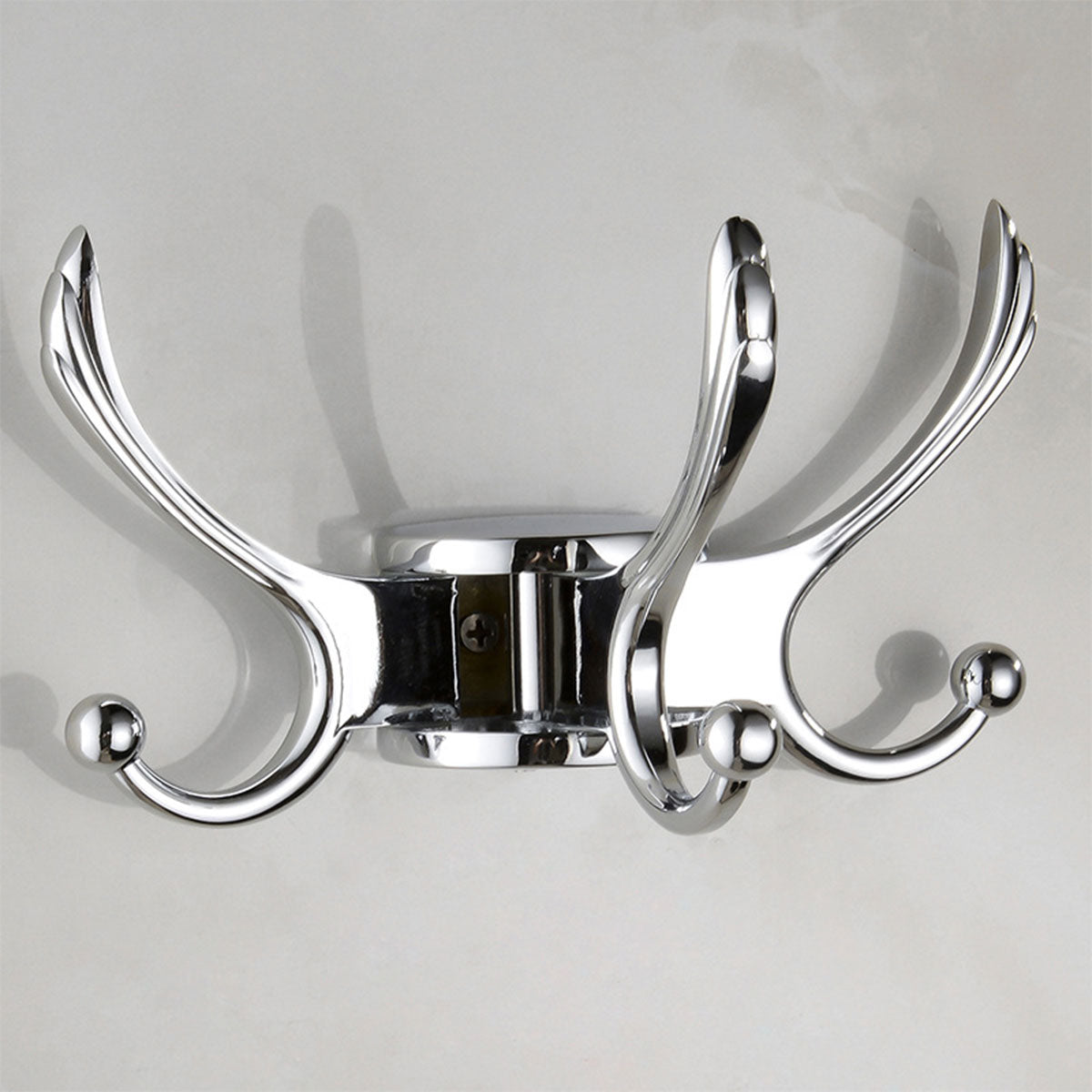 Folding Swivel Wall Hook Two Finishes Set | StorageOZ