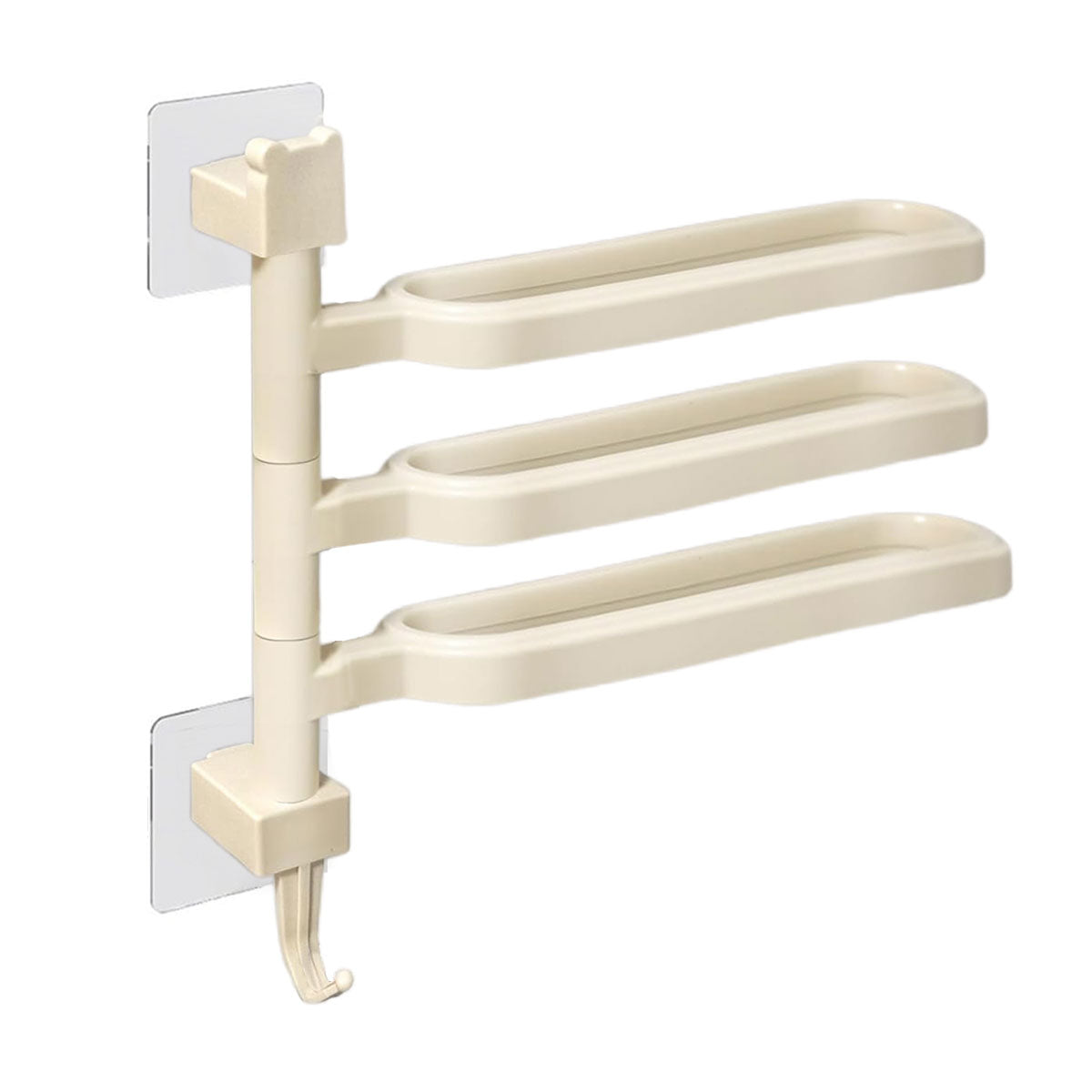 3 Arm Rotating Towel Rack Two Colours Set | StorageOZ