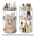 3 Tier Rotating Clear Rack Two Colours Set | StorageOZ