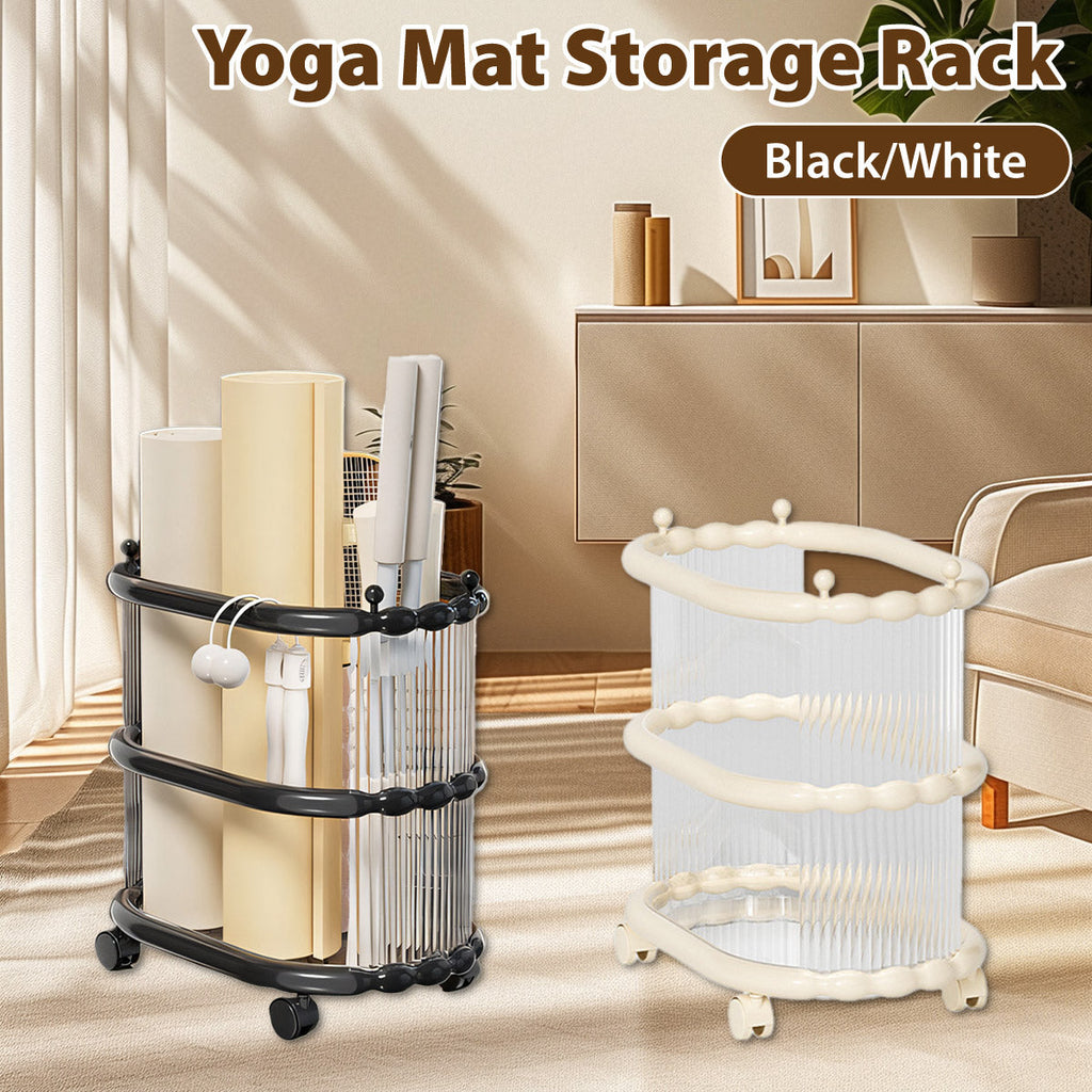 Rolling Mat Storage Cart Two Colours Set | StorageOZ