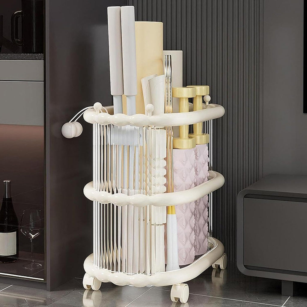 Rolling Mat Storage Cart Two Colours Set | StorageOZ