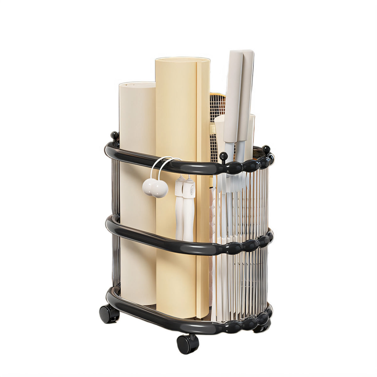 Rolling Mat Storage Cart Two Colours Set | StorageOZ