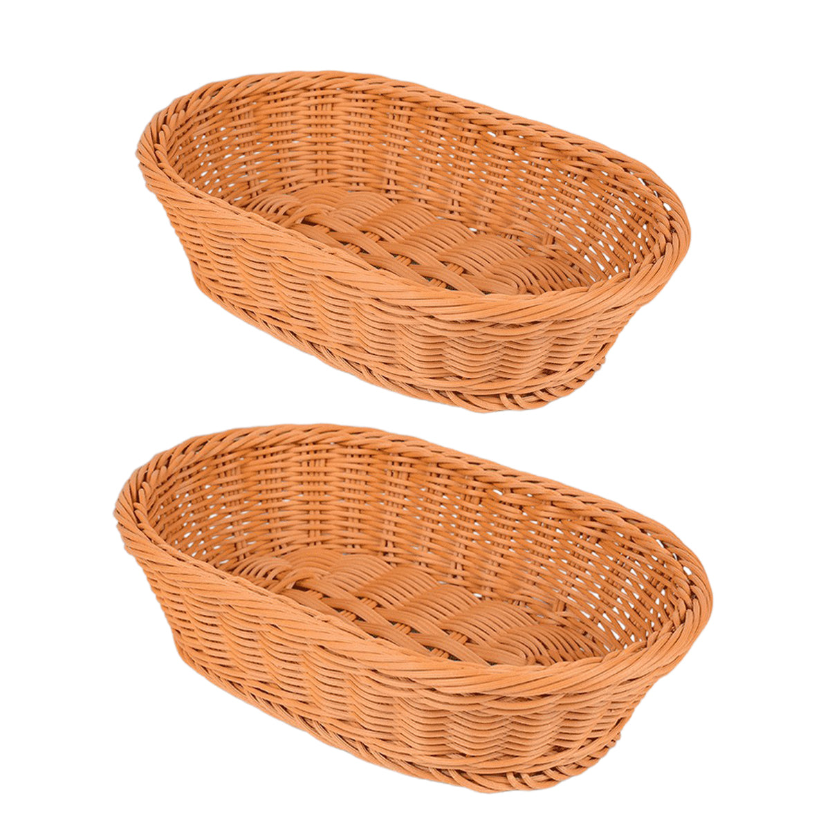 Rattan Style Fruit Basket in Two Sizes Set | StorageOZ