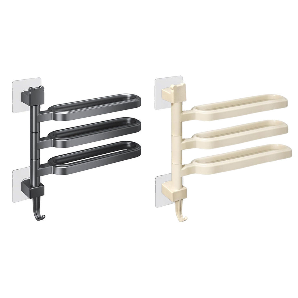 3 Arm Rotating Towel Rack Two Colours Set | StorageOZ