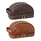 Vintage PU Toiletry Wash Bag Two Colours | StorageOZ