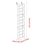 Over Door 12 Tier Shoe Rack White 181cm Tall