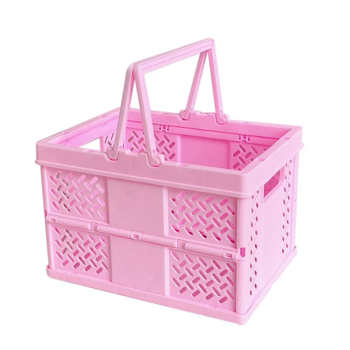 Foldable Plastic Storage Basket Four Colours | StorageOZ