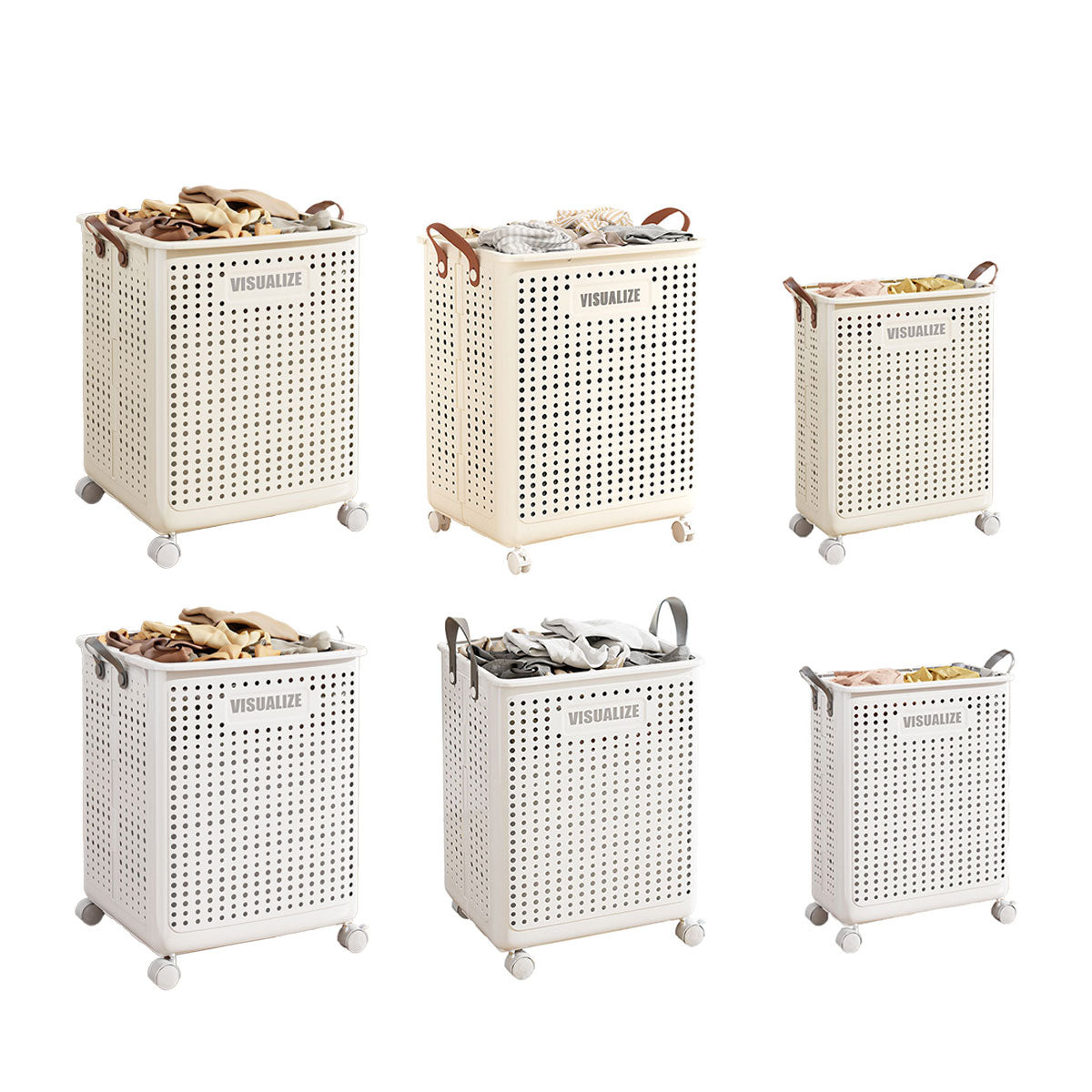 Folding Ventilated Laundry Basket Hamper | StorageOZ
