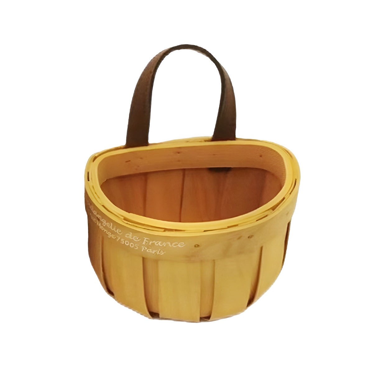 Yellow Woven Wall Basket in Two Sizes Set | StorageOZ
