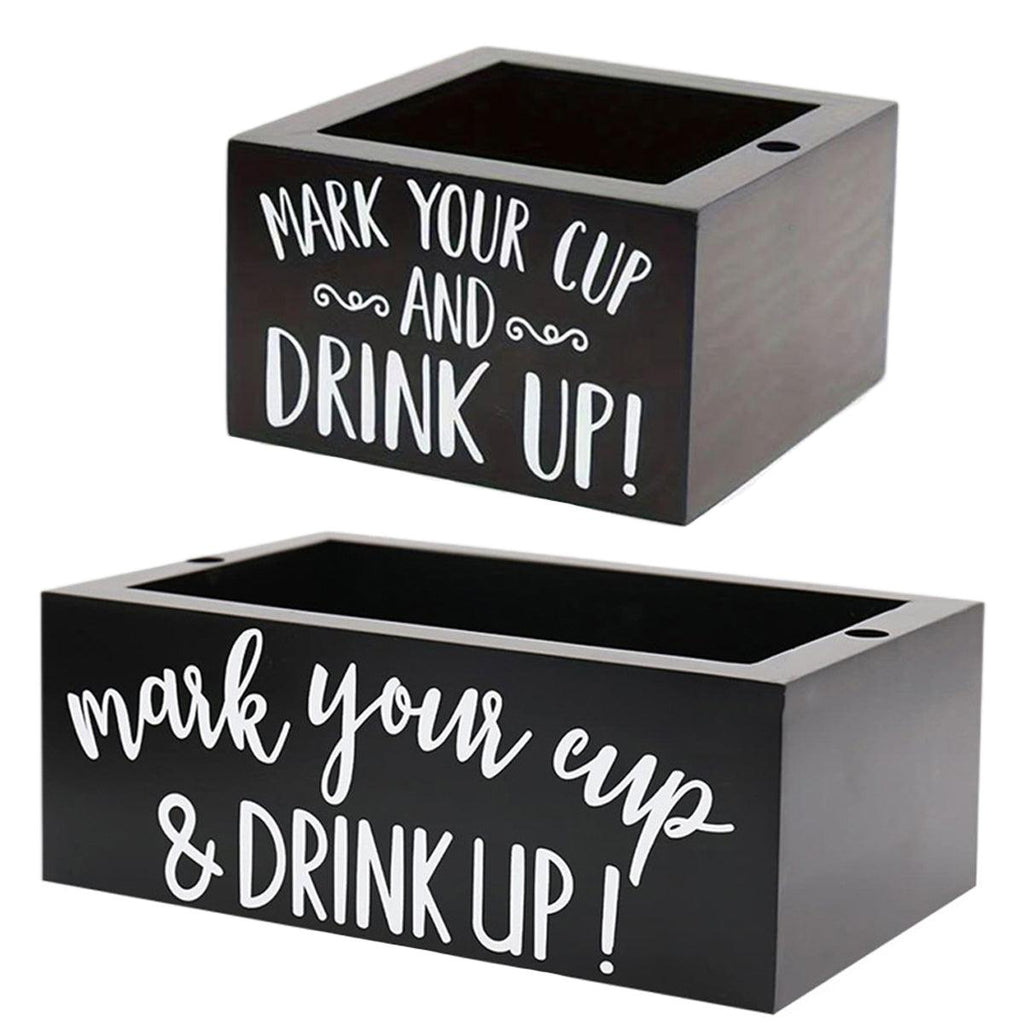 Pine Wood Cup Holder Square or Rectangle | StorageOZ